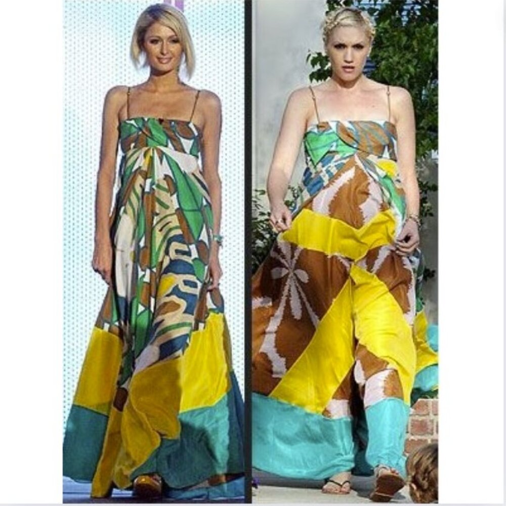RARE VINTAGE Diane Von Furstenberg Silk Gown - Maxi - 14 - Picture 1 of 8
